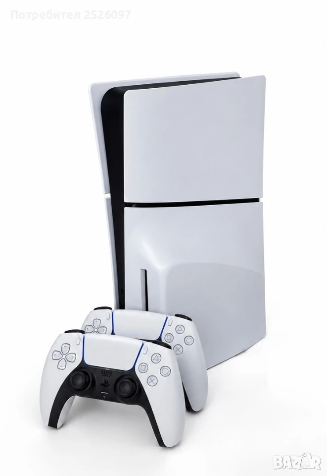 SONY PS5 Slim Disc + 2 джойстика + игри, снимка 1