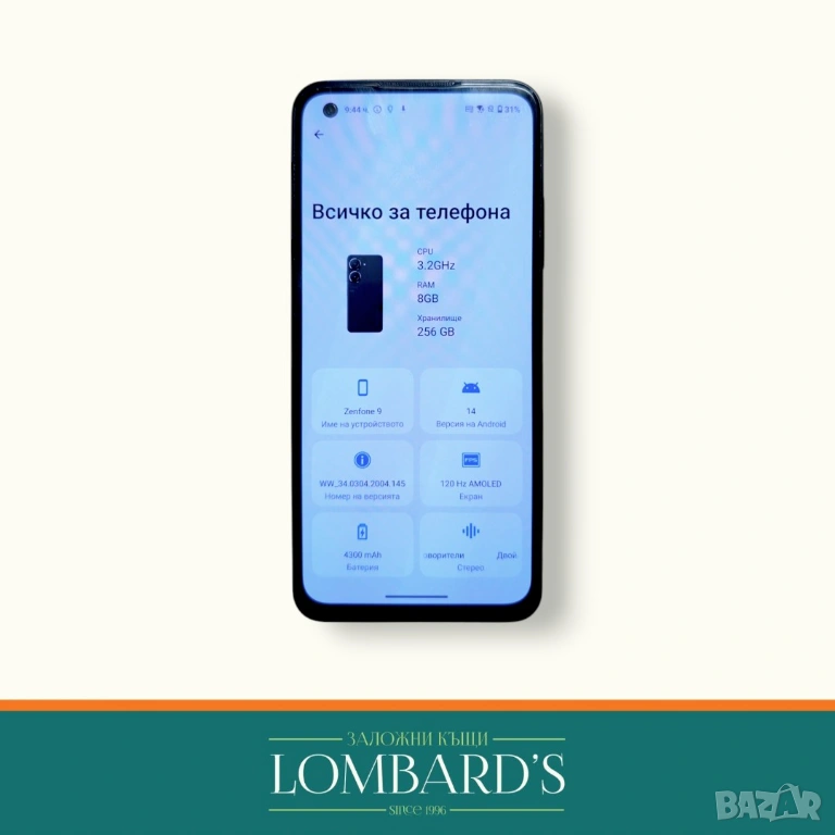 Asus Zenfone 9 256 GB, N: 44170678ⓕ, снимка 1