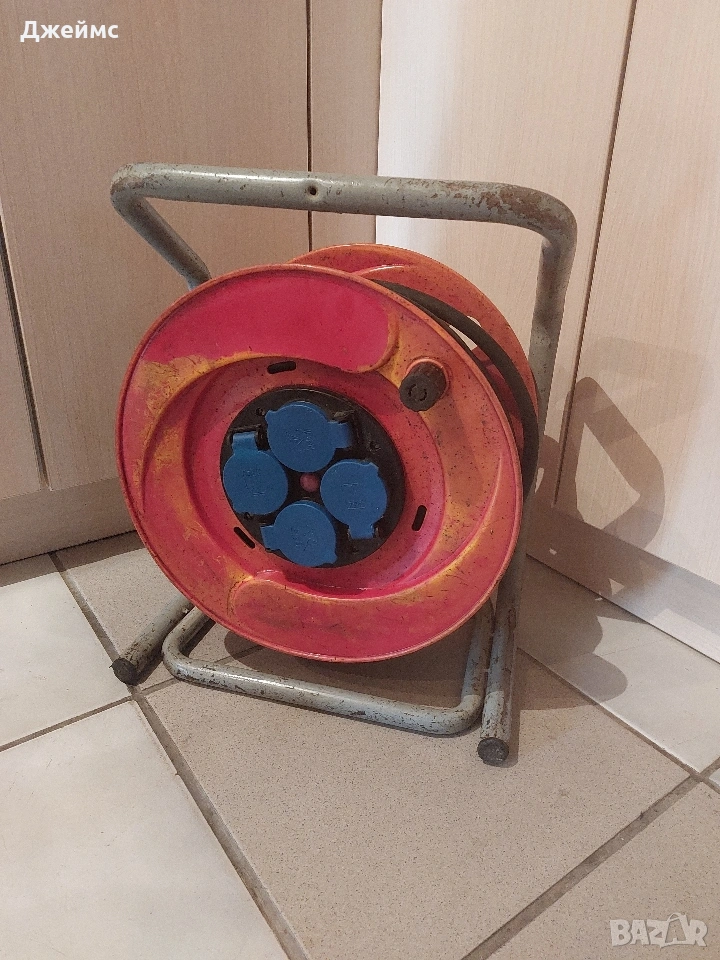 Удължител немски разклонител със 4 гнезда, снимка 1