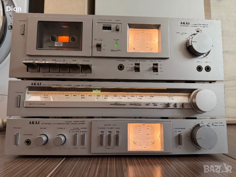 Акай Akai Стерео усилвател , Тунер , Дек , снимка 1