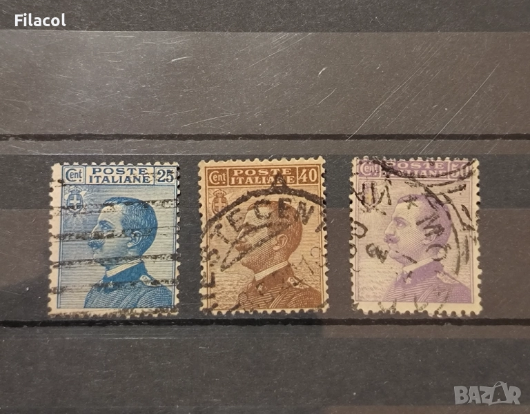 Италия 1908 г. Крал Виктор Емануил III, снимка 1