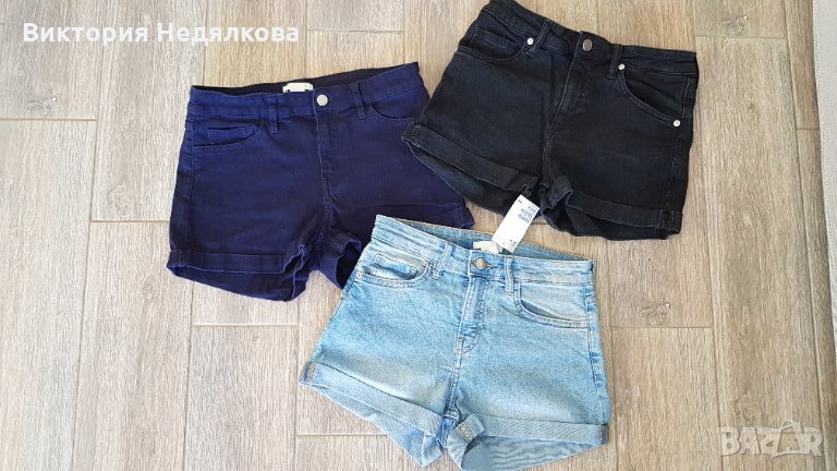3 броя дънкови панталонки H&M, снимка 1