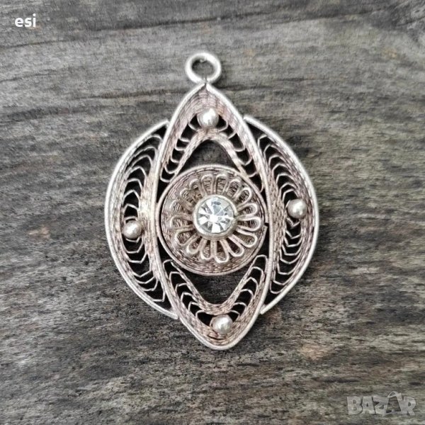 Стара висулка филигран , снимка 1