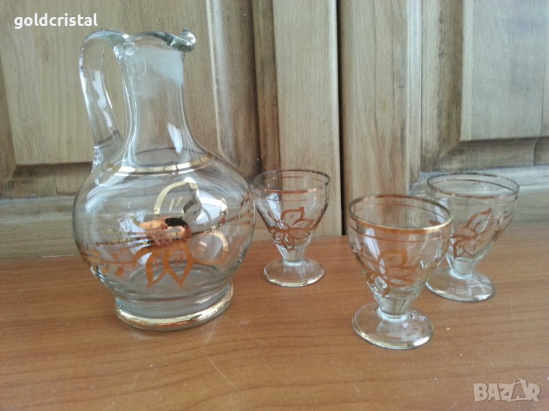 Чашки и гарафа за ракия ликьор, снимка 1