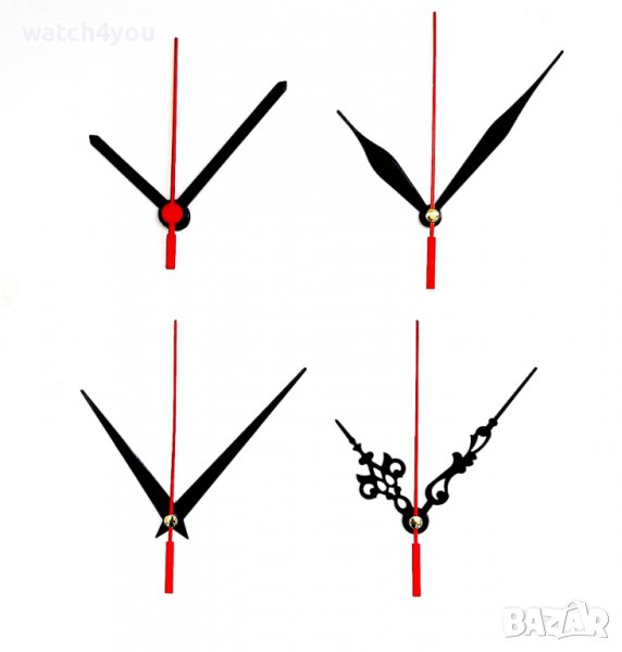 СТРЕЛКИ ЗА ЧАСОВНИЦИ РЪЧНИ,СТЕННИ ЧАСОВНИЦИ. ДЪЛГИ ФОСФОРНИ СТРЕЛКИ ЗА 3D 3Д СТЕНЕН ЧАСОВНИК STRELKI, снимка 1