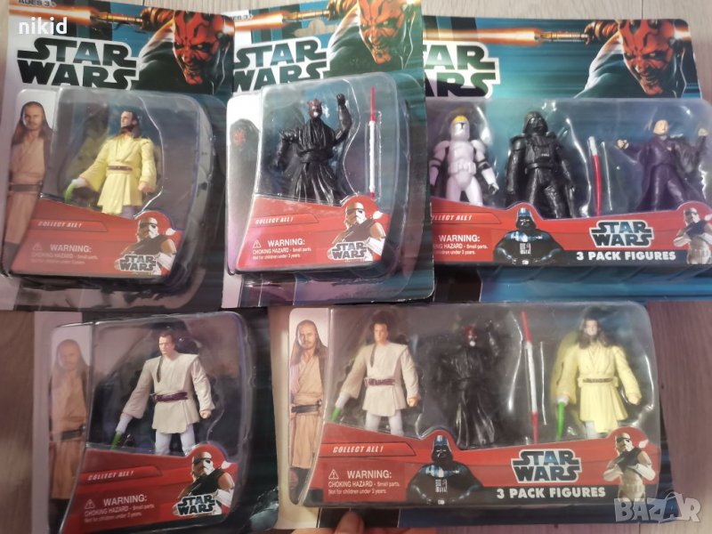 1 и 3 Star Wars Междузвездни войни различни пластмасови фигурки PVC за игра и украса торта декорация, снимка 1