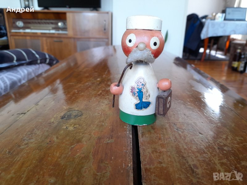 Стара дървена фигурка #6, снимка 1