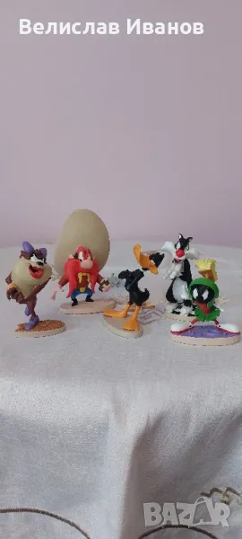 5 броя колекционерски фигурки на Looney toons от полирезин. Отлично състояние, снимка 1