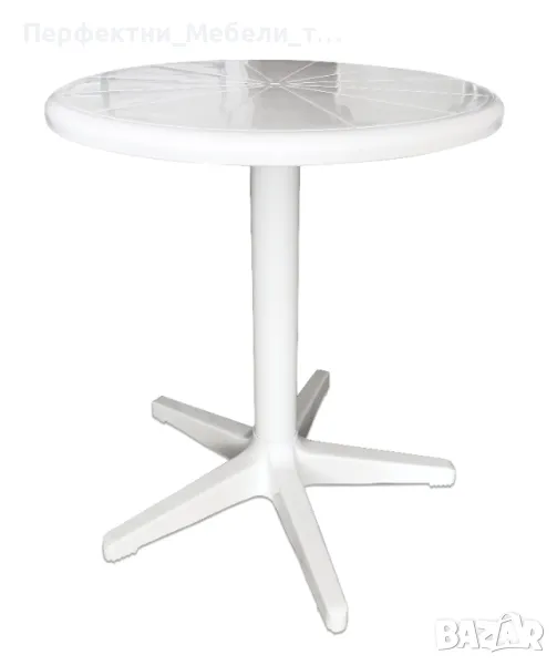 Компактни пластмасови маси на склад-от диам. 60 см,диам.70см,70/70см., снимка 1