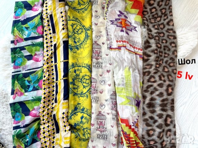 шол много цветове , снимка 2 - Шалове - 38155839