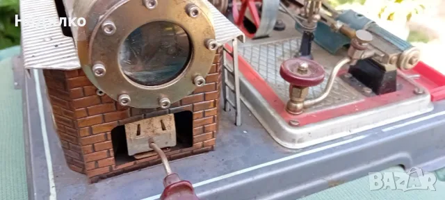 Стара немска метална играчка,парен котел,двигател, снимка 8 - Антикварни и старинни предмети - 47342574