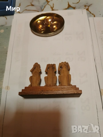 Дървени маймунки., снимка 2 - Декорация за дома - 54085524