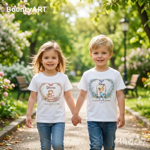 Персонализирана Детска Тениска с Име – за Великден! 🌸