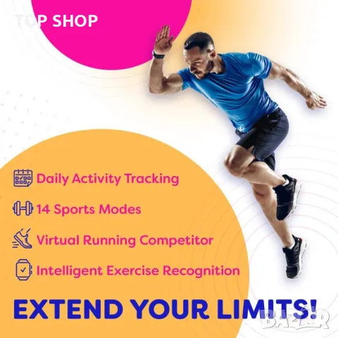 Смарт часовник OCTANDRA Move VeryFitPro- светло сив, снимка 2 - Смарт часовници - 48875363