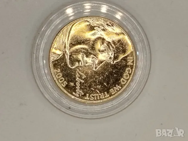 5 US CENT златна вана, снимка 3 - Нумизматика и бонистика - 13307266