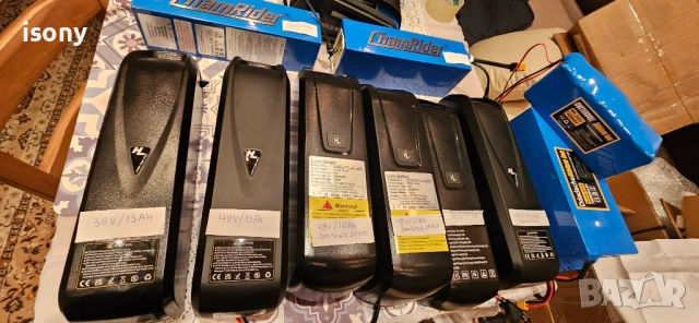 Литиеви батерии 36в - 48 волта , снимка 2 - Аксесоари за велосипеди - 54315616