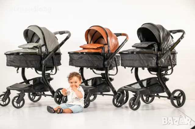 Бебешка количка Bubu 2в1 в 3 цвята, снимка 5 - Детски колички - 49556038