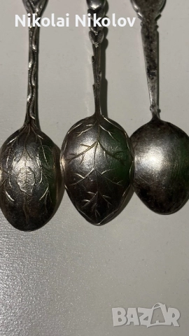 Посребрени лъжици, снимка 13 - Антикварни и старинни предмети - 52100873