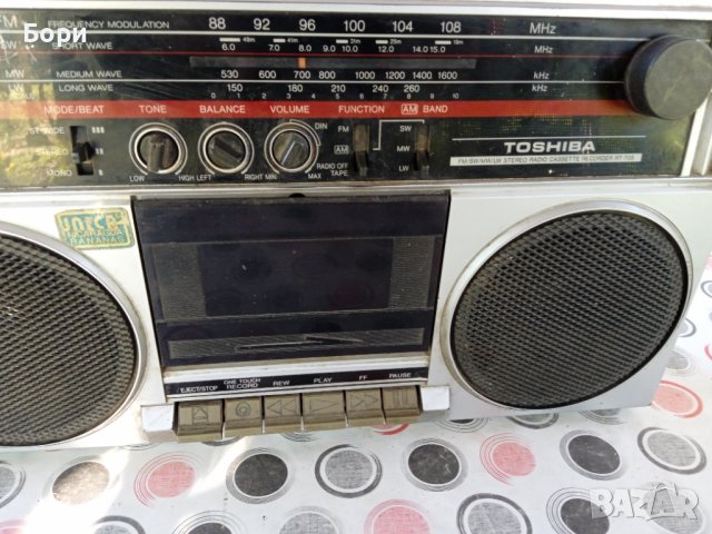 TOSHIBA RT-70S Радиокасетофон, снимка 4 - Радиокасетофони, транзистори - 38089724