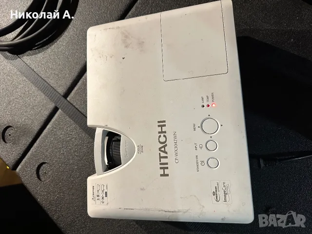 Проектор Hitachi LCD CP-WX3042WN изгоряла лампа, снимка 2 - Плейъри, домашно кино, прожектори - 56168438