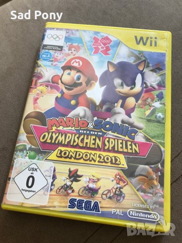 Nintendo Wii Mario & Sonic Olympic Games London 2012 игра