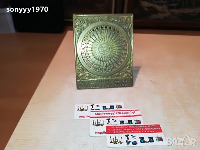 КАЛЕНДАР-МЕД/МЕСИНГ-ВНОС ФРАНЦИЯ 1311221651, снимка 4 - Антикварни и старинни предмети - 38658168