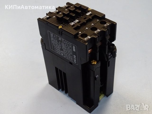 контактор ABB BC30-30-00 24VDC 15kW, снимка 3 - Резервни части за машини - 37461316