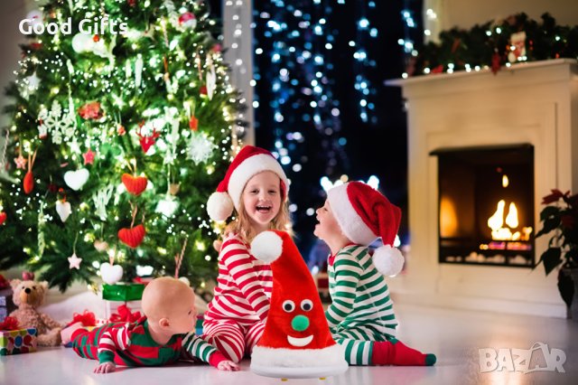 Пееща и танцуваща коледна шапка, снимка 3 - Музикални играчки - 42780404