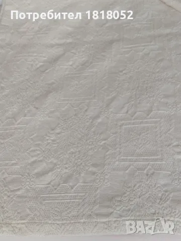 Бяла плътна кувертюра за спалня, снимка 3 - Спално бельо - 50128949
