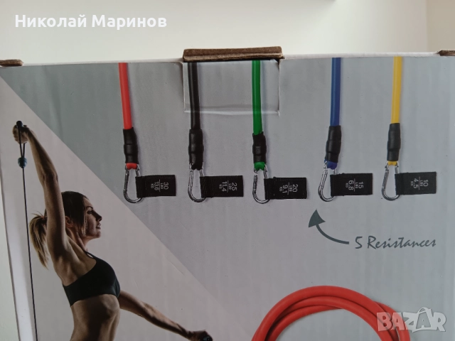 Жироскопична топка, Фитнес ластици, ръкохватки за за лицеви опори, снимка 2 - Фитнес уреди - 52509572