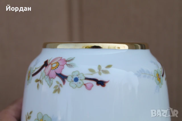 Немска порцеланова ваза, снимка 10 - Вази - 50606875