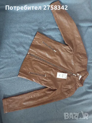 Мъжко кожено яке от еко кожа, снимка 5 - Якета - 50184543