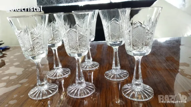 кристални чаши Зорница лукс , снимка 11 - Антикварни и старинни предмети - 50180125