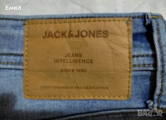 Мъжки прилепнали дънки Jack & Jones, снимка 4 - Дънки - 52188184