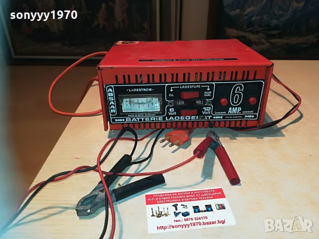 ABSАAR=charger 12/6v made in west germany-6 ампера, снимка 5 - Аксесоари и консумативи - 29946935