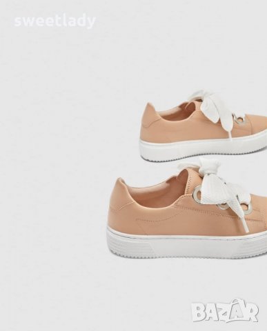 Zara-сникърси Nude Рearl, снимка 5 - Дамски ежедневни обувки - 30860097