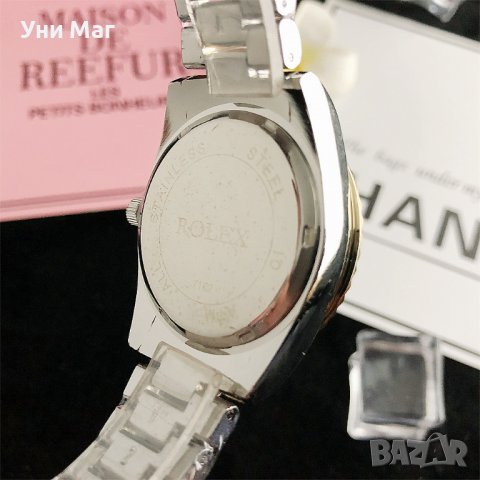 Луксозен дамски ръчен часовник Rolex, стилен Ролекс , водоустойчив, снимка 4 - Дамски - 37074456