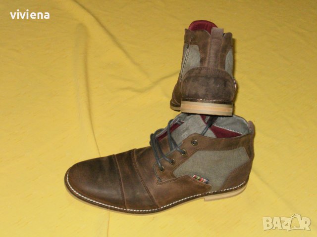 PIER ONE мъжки нови естествена кожа 42/43, снимка 7 - Мъжки боти - 38649307