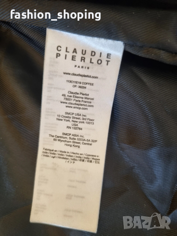 Дамско кожено яке Claudie Pierlot Paris, размер 38, снимка 11 - Якета - 51864202