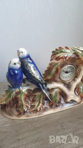 Настолен механичен порцеланов часовник Jema, снимка 4 - Антикварни и старинни предмети - 47739603