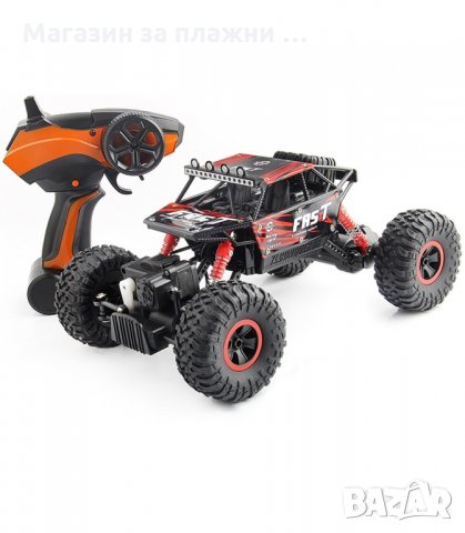 ROCK CRAWLER ОФРОУД ДЖИП АВТОМОБИЛ С ДИСТАНЦИОННО 4Х4 - код 2104, снимка 3 - Електрически играчки - 34225738