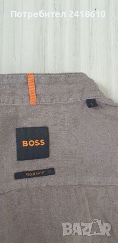 Hugo Boss Race_1_M Len/ Лен Regular Fit Mens Size S НОВО ОРИГИНАЛ! Мъжка Ленена Риза., снимка 13 - Ризи - 54192974
