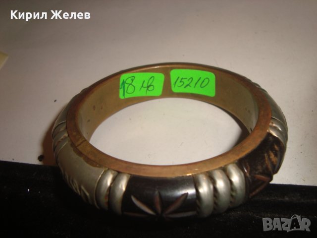 БРОНЗ САЧАН и РОГ СТАРА МАЙСТОРСКИ ИЗРАБОТЕНА ТИБЕТСКА ГРИВНА 15210, снимка 3 - Гривни - 30733930