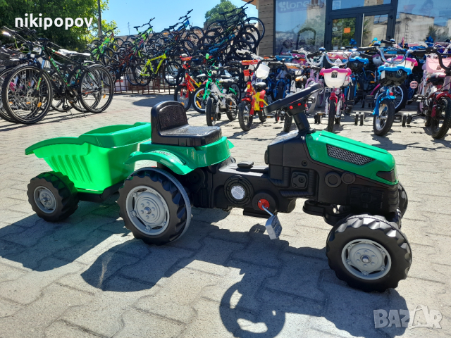 PILSAN зелен детски трактор ACTIVE с ремарке, снимка 6 - Коли, камиони, мотори, писти - 44585963