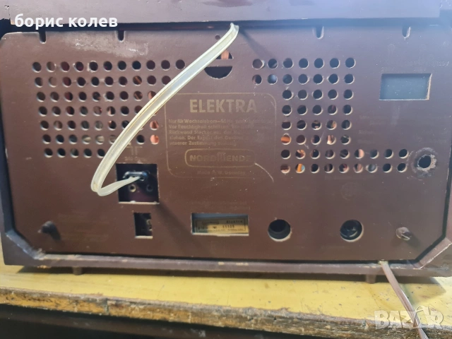 Старо радио Нордменде електра , снимка 2 - Антикварни и старинни предмети - 53218924