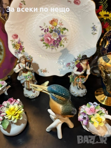 Karl Ens Germany - “Рибарчето” изключително красива птица с плячка в човката Код P1686, снимка 8 - Антикварни и старинни предмети - 52941780