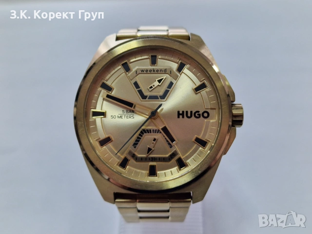 Часовник HUGO BOSS Expose 1530243 Златист