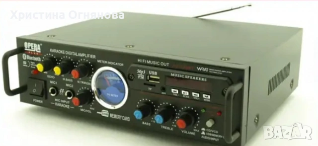 Караоке Аудио Домашен усилвател UKC AV-339A + BLUETOOTH, снимка 3 - Ресийвъри, усилватели, смесителни пултове - 54092412