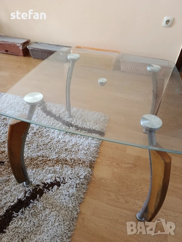 Стъклена холна масичка, снимка 3 - Маси - 53908766