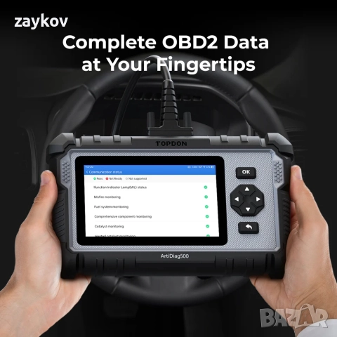 5-инчов диагностичен инструмент - доживотни актуализации на PCM/TCM/ABS/SRS, снимка 4 - Аксесоари и консумативи - 52976685